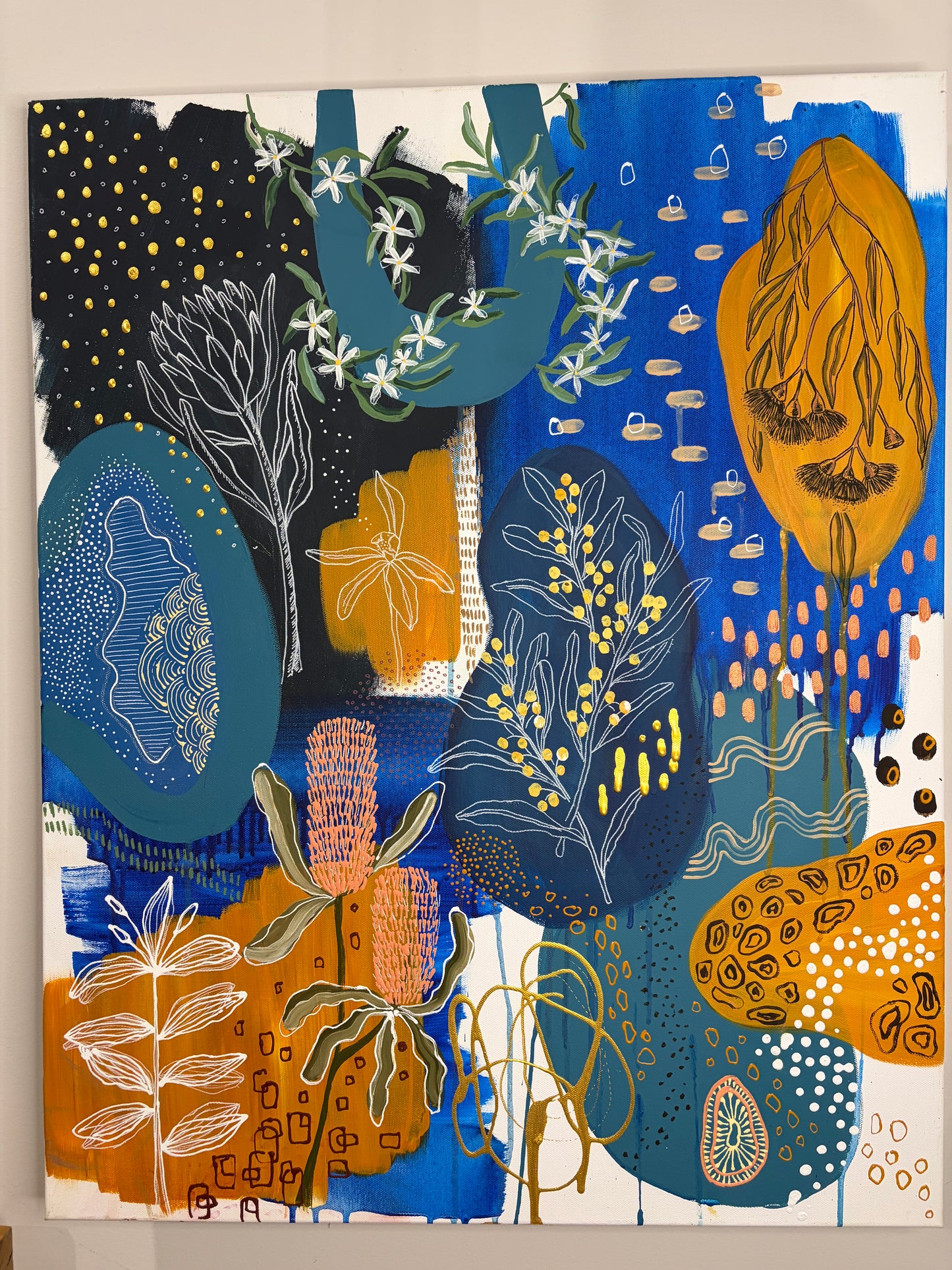 Marks of the Bush #5 - A Blue Study - Original Artwork