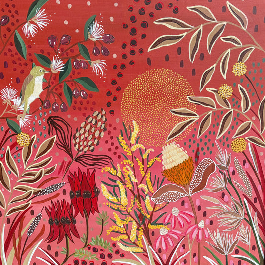 Crimson Bush Song - Original Artwork