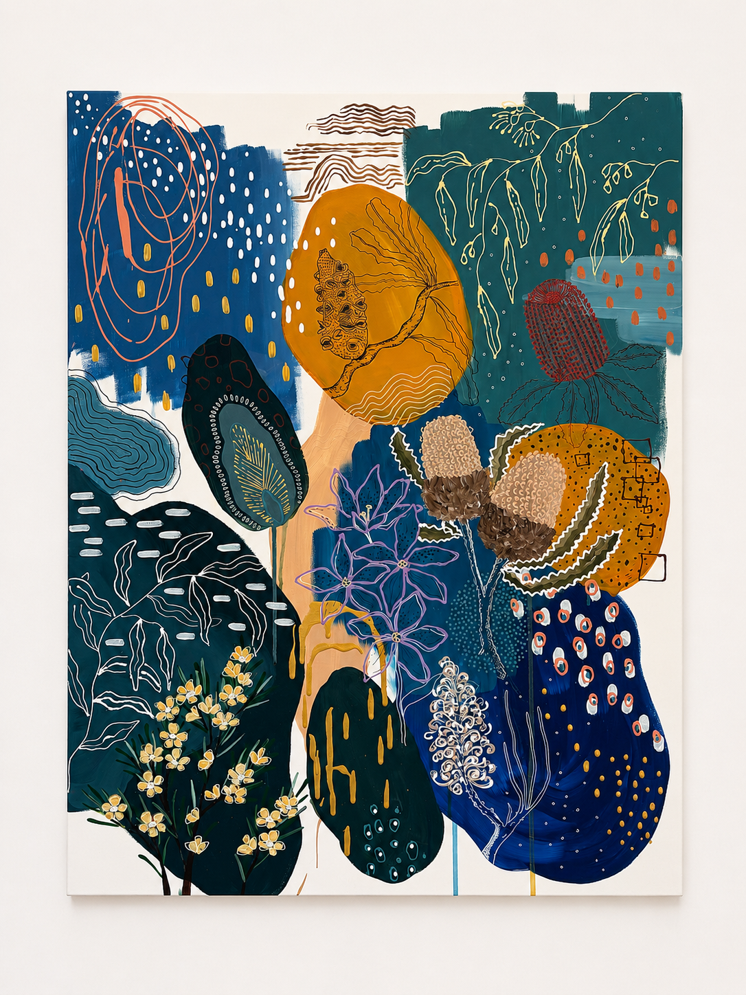 Marks of the Bush #4 - A Blue Study - Original Artwork