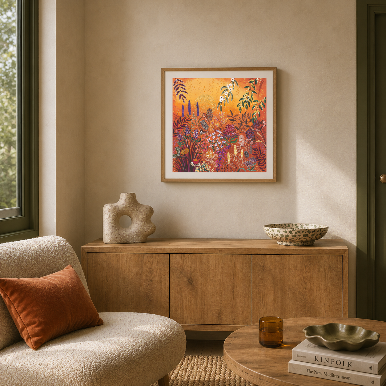 A Wild Bush At Sunset Print - Limited Edition