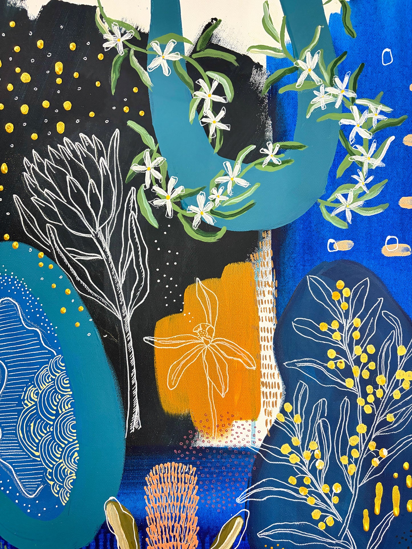Marks of the Bush #5 - A Blue Study - Original Artwork