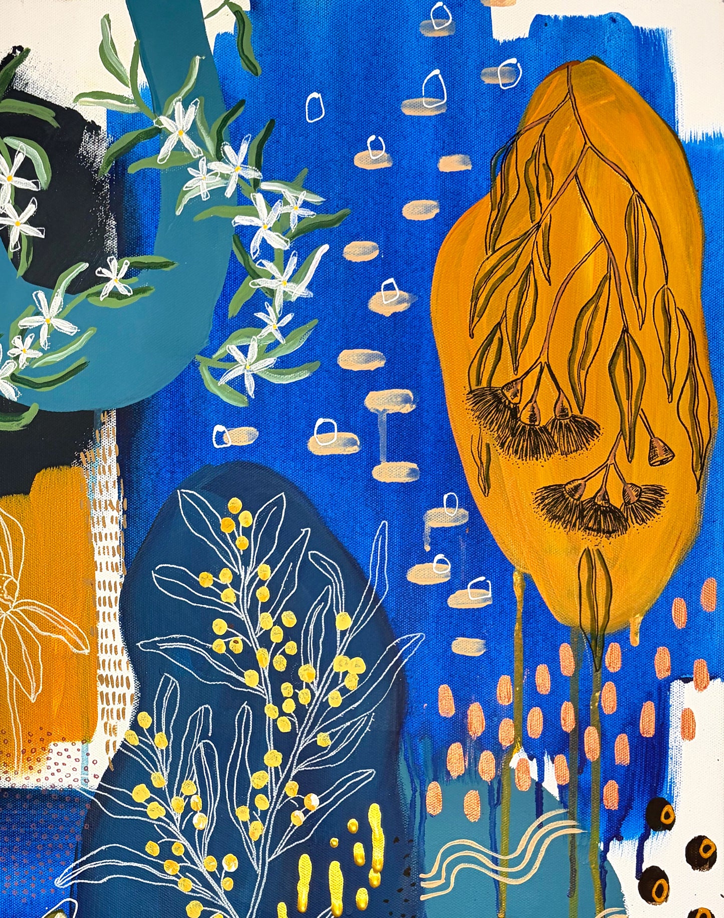 Marks of the Bush #5 - A Blue Study - Original Artwork