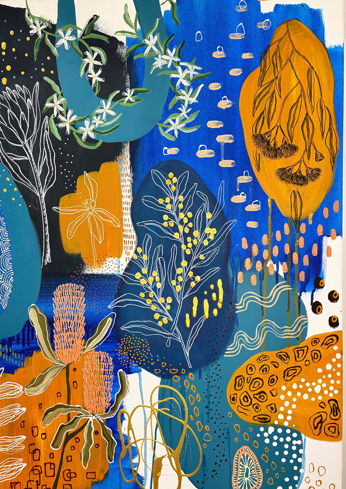 Marks of the Bush #5 - A Blue Study - Original Artwork