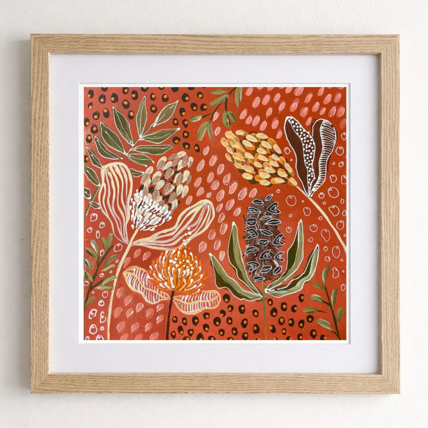 Bush Friends - Red Earth/Brown - Fine Art Print