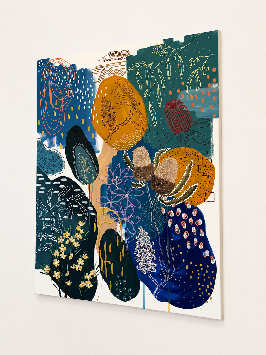 Marks of the Bush #4 - A Blue Study - Original Artwork