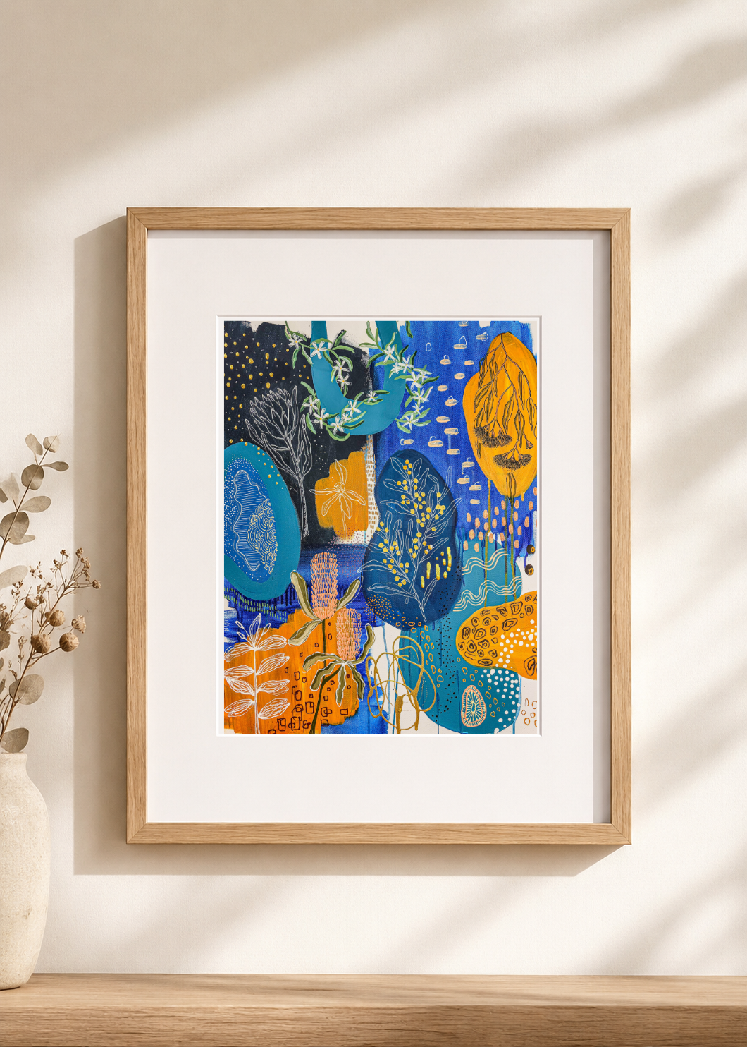 Marks of the Bush #5 - A Blue Study - Print