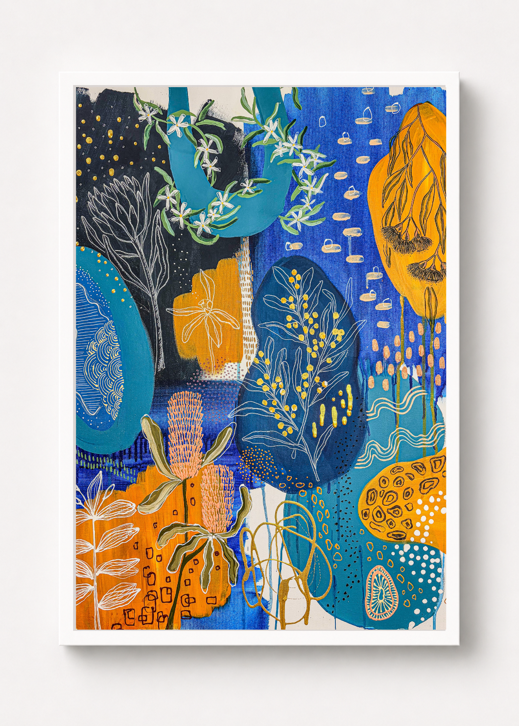 Marks of the Bush #5 - A Blue Study - Print