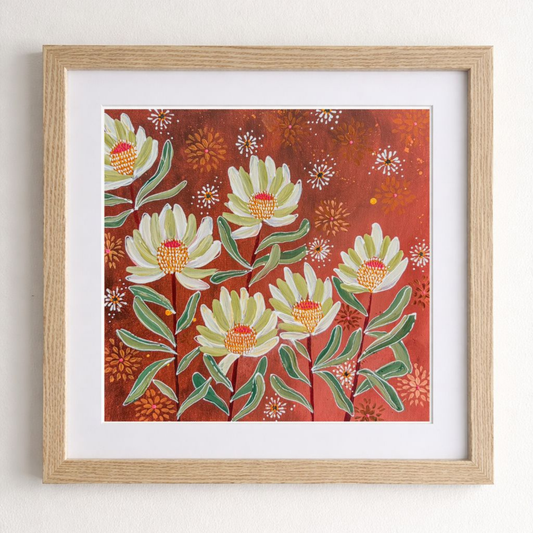 Leucadendron - Burnt Umber - Fine Art Print