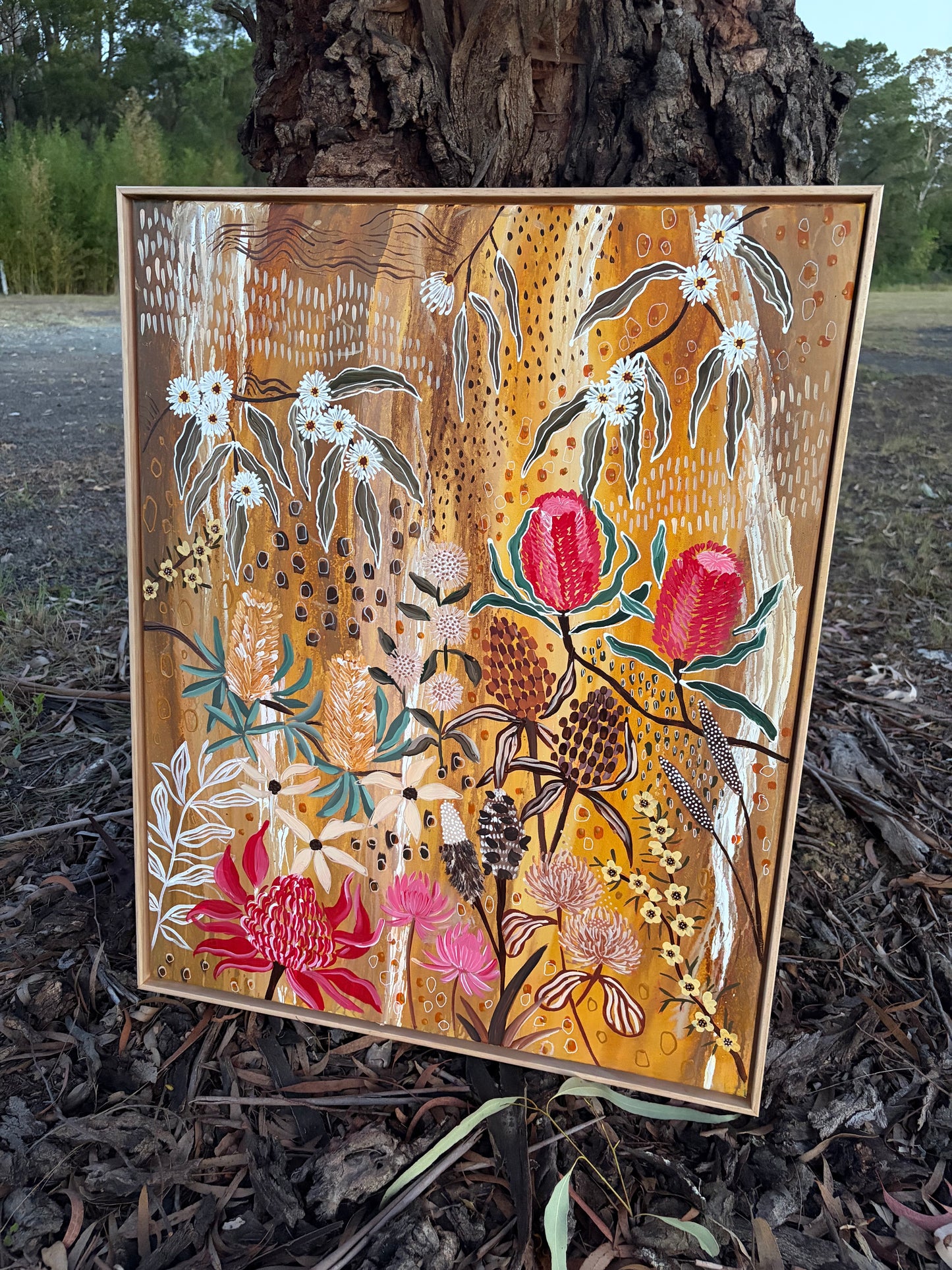 "Behind the Melaleuca Tree" - Original Artwork