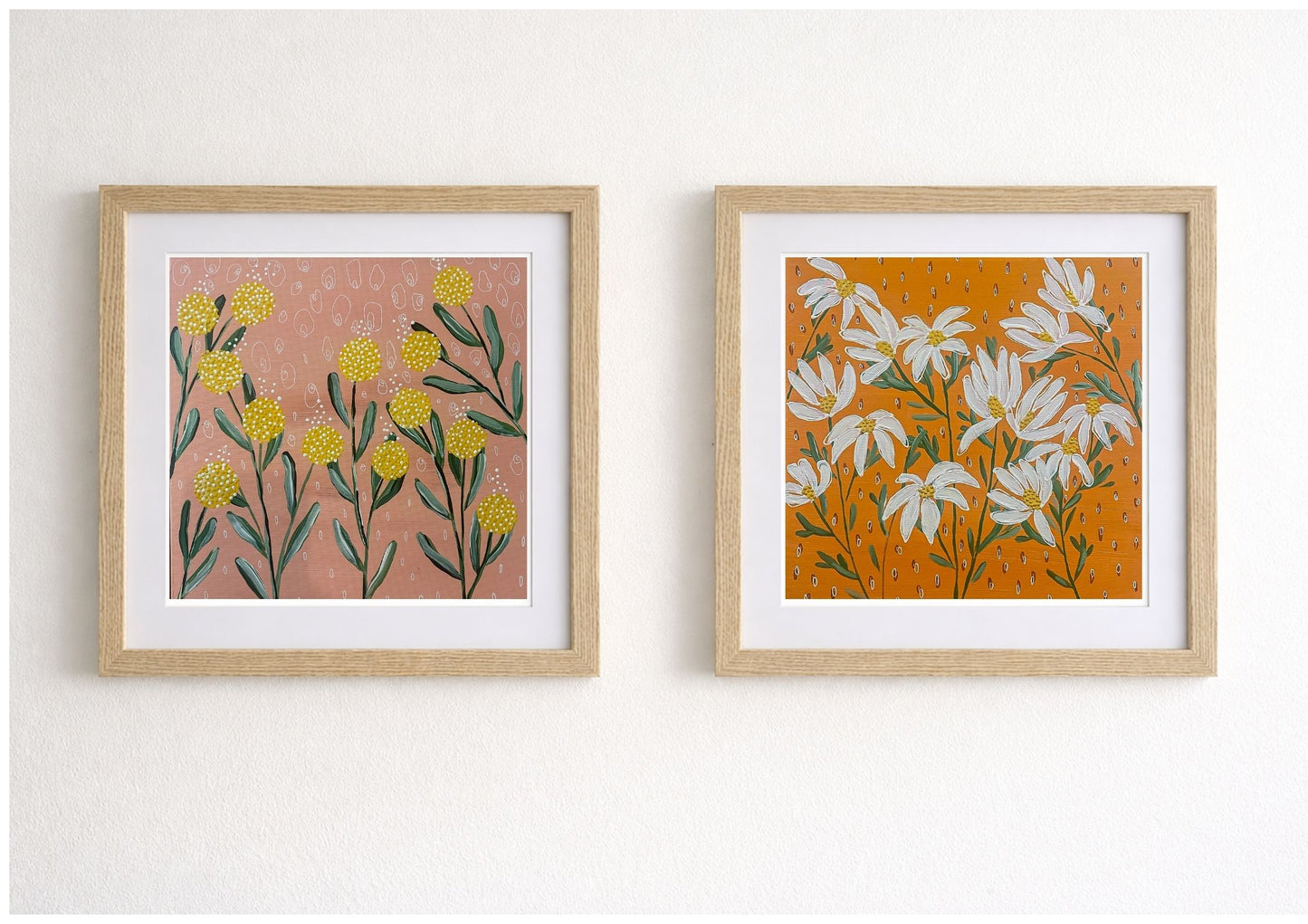 Billy buttons - Pink - Fine Art Print
