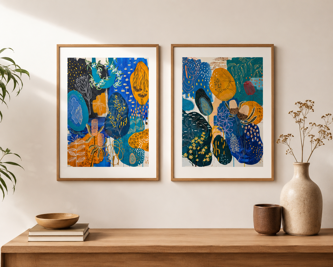 Marks of the Bush #4 - A Blue Study - Print