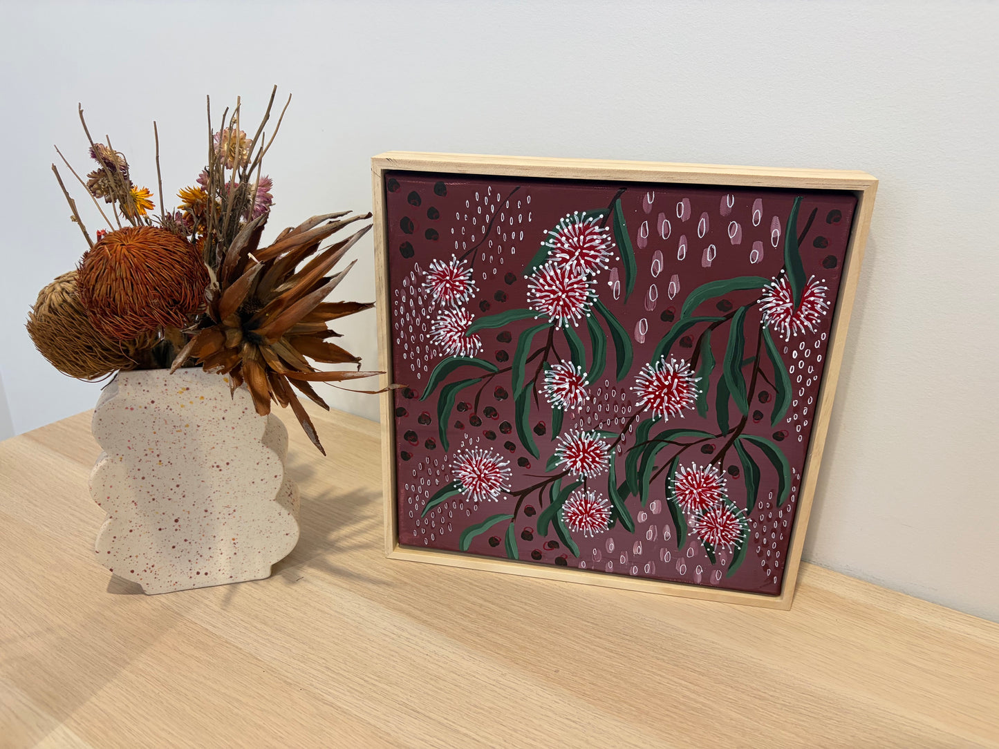 "Purple Hakea Pincushion" - Original Artwork