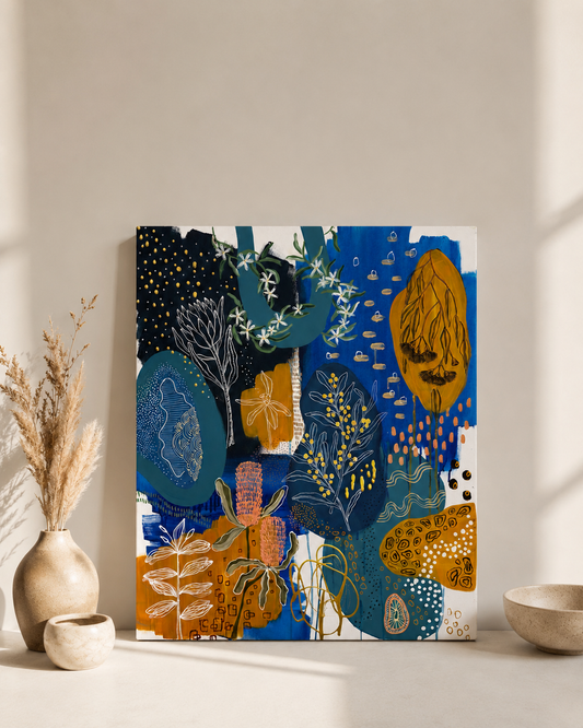 Marks of the Bush #5 - A Blue Study - Original Artwork